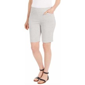 NWT Hilary Radley Shorts with Tummy Control Light Grey Gray Size 16